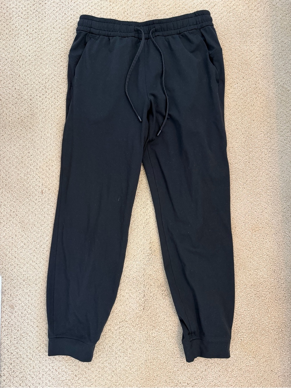 Lululemon Women Soft Jersey Crop Drawstring Jogger 6 Black